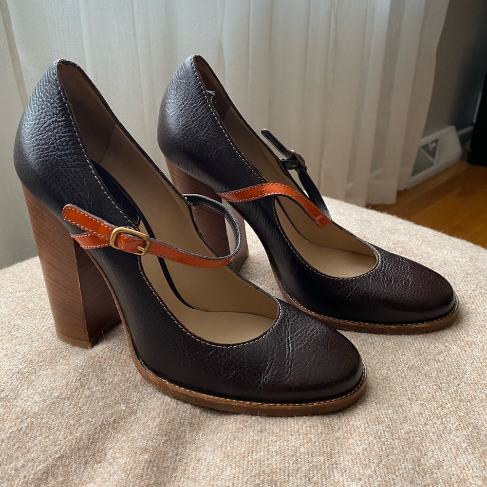 Authentic Dolce & Gabbana pump chunky Mary Jane size 40 made in Italy
